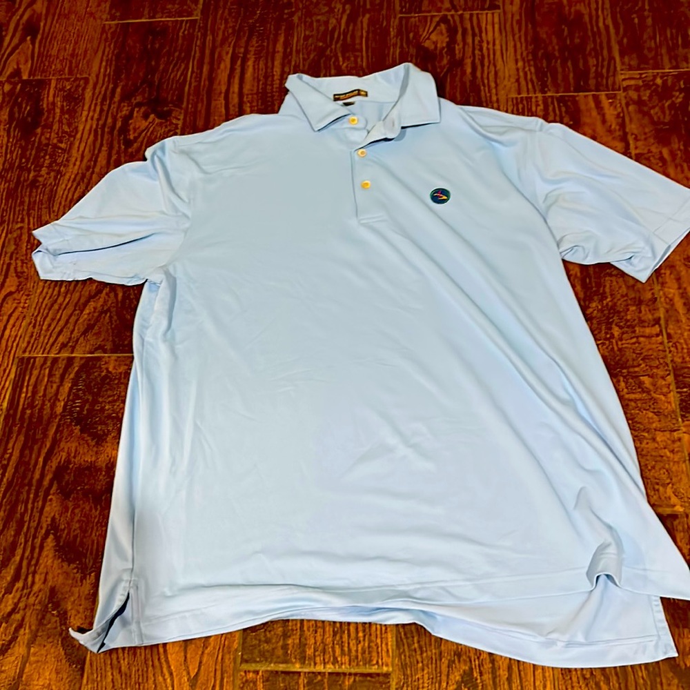 Blue large Peter Millar golf polo